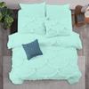 1 Piece Duvet Cover Sirena Shabby Chic Duvet Cover with Zipper & Corner Ties, 800 Thread Count 100% Egyptian Cotton Decorative Bedding(Super King, Aqua Blue) view 1