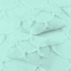 1 Piece Duvet Cover Sirena Shabby Chic Duvet Cover with Zipper & Corner Ties, 800 Thread Count 100% Egyptian Cotton Decorative Bedding(Super King, Aqua Blue) view 2