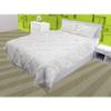 3 Piece Cross Ribbon Ruffle Duvet Cover Set with Zipper & Corner Ties 800 Thread Count 100% Egyptian Cotton Premium Hotel Class Decorative Bedding(Super King, Ivory/White) view 1