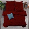 1 Piece Duvet Cover Sirena Shabby Chic Duvet Cover with Zipper & Corner Ties, 800 Thread Count 100% Egyptian Cotton Decorative Bedding(Oversized Super King, Burgundy) view 1