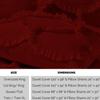 1 Piece Duvet Cover Sirena Shabby Chic Duvet Cover with Zipper & Corner Ties, 800 Thread Count 100% Egyptian Cotton Decorative Bedding(Oversized Super King, Burgundy) view 3