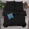 1 Piece Duvet Cover Sirena Shabby Chic Duvet Cover with Zipper & Corner Ties, 800 Thread Count 100% Egyptian Cotton Decorative Bedding(Super King, Black) view 1