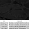 1 Piece Duvet Cover Sirena Shabby Chic Duvet Cover with Zipper & Corner Ties, 800 Thread Count 100% Egyptian Cotton Decorative Bedding(Super King, Black) view 3