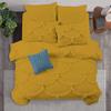 1 Piece Duvet Cover Sirena Shabby Chic Duvet Cover with Zipper & Corner Ties, 800 Thread Count 100% Egyptian Cotton Decorative Bedding(Super King, Gold) view 1
