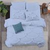 1 Piece Duvet Cover Sirena Shabby Chic Duvet Cover with Zipper & Corner Ties, 800 Thread Count 100% Egyptian Cotton Decorative Bedding(Oversized Super King, Light Blue) view 1