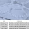 1 Piece Duvet Cover Sirena Shabby Chic Duvet Cover with Zipper & Corner Ties, 800 Thread Count 100% Egyptian Cotton Decorative Bedding(Oversized Super King, Light Blue) view 3