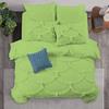 1 Piece Duvet Cover Sirena Shabby Chic Duvet Cover with Zipper & Corner Ties, 800 Thread Count 100% Egyptian Cotton Decorative Bedding(Oversized Super King, Sage) view 1