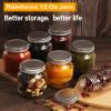 12oz Glass Jars With Lids Regular Mouth 20 Pack -Mason Jars 12 oz For Crafts, Meal Prep, Canning Jars For Food Storage Frascos De Vidrio Con Tapa Para Conservas-with 20 Chalkboard Stickers-Silver Lid view 2