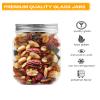 12oz Glass Jars With Lids Regular Mouth 20 Pack -Mason Jars 12 oz For Crafts, Meal Prep, Canning Jars For Food Storage Frascos De Vidrio Con Tapa Para Conservas-with 20 Chalkboard Stickers-Silver Lid view 3