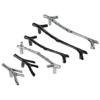 DUO ER 1pc 96/128mm Furniture Handles Black Tree Branch Kitchen Cabinet Closet Drawer Handles Pulls Cupboard Dresser Knob Handles (Color : Black 128mm)