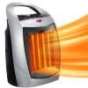 Antarctic Star Space Heater, 750W/1500W ETL Certified Ceramic Small Heater with Thermostat,Electric Portable Heater Fan for Home Dorm Office Desktop and kitchen,Silver view 1