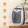 Antarctic Star Space Heater, 750W/1500W ETL Certified Ceramic Small Heater with Thermostat,Electric Portable Heater Fan for Home Dorm Office Desktop and kitchen,Silver view 3