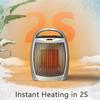 Antarctic Star Space Heater, 750W/1500W ETL Certified Ceramic Small Heater with Thermostat,Electric Portable Heater Fan for Home Dorm Office Desktop and kitchen,Silver view 4