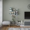 Ada Home Decor Webbs Modern Petrol Blue Wall Shelf 6.69'' H x 29.53'' W x 7.87'' D/Wall Storage/Shelving Unit view 1