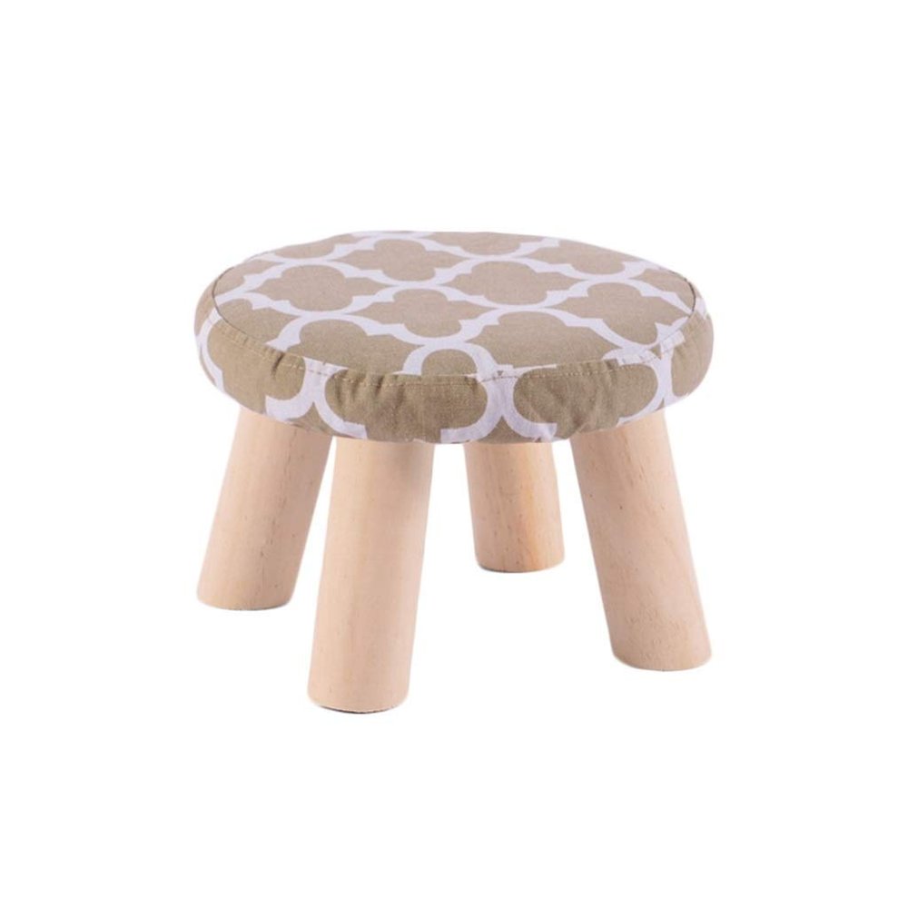 HOMEH Mini Anti-Slip Wood Bench Change Shoes Sofa Stepping Pouffe Stool for Bedroom Living Room Hallway Garden (Color : #5)