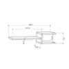 Ada Home Decor Webbs Modern White Wall Shelf 6.69'' H x 29.53'' W x 7.87'' D/Wall Storage/Shelving Unit view 2