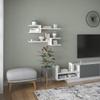 Ada Home Decor Webbs Modern White Wall Shelf 6.69'' H x 29.53'' W x 7.87'' D/Wall Storage/Shelving Unit view 4