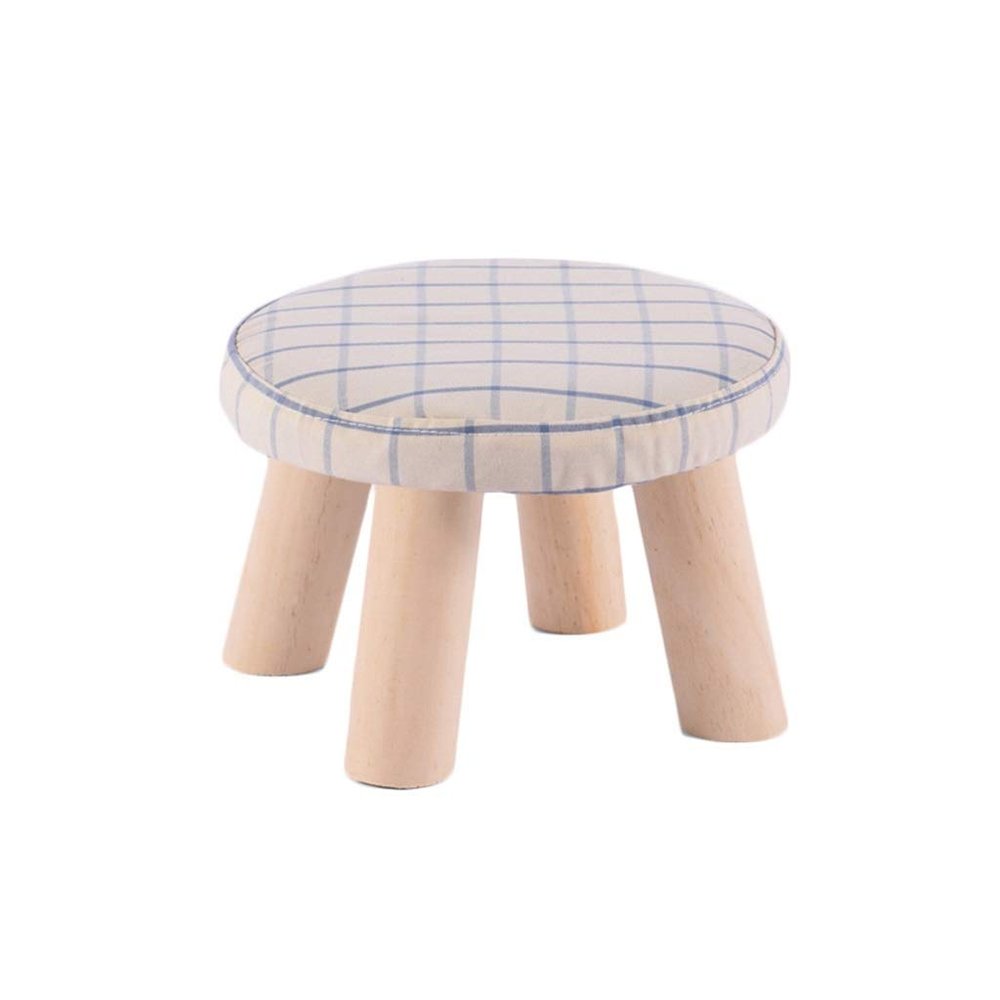 HOMEH Mini Anti-Slip Wood Bench Change Shoes Sofa Stepping Pouffe Stool for Bedroom Living Room Hallway Garden (Color : #4)
