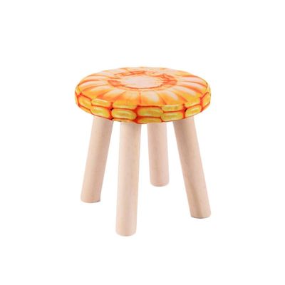 HOMEH Anti-Slip Comfortable Mini Wood Bench Change Shoes Sofa Stepping Pouffe Stool for Bedroom Living Room Hallway (Color : #4, Size : 2830cm)