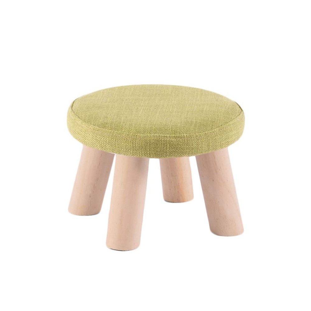 HOMEH Mini Anti-Slip Wood Bench Change Shoes Sofa Stepping Pouffe Stool for Bedroom Living Room Hallway Garden (Color : #3)