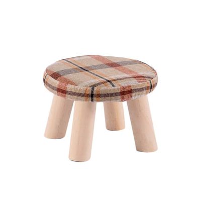 HOMEH Mini Anti-Slip Wood Bench Change Shoes Sofa Stepping Pouffe Stool for Bedroom Living Room Hallway Garden (Color : #2)