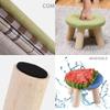 HOMEH Mini Anti-Slip Wood Bench Change Shoes Sofa Stepping Pouffe Stool for Bedroom Living Room Hallway Garden (Color : #2) view 4