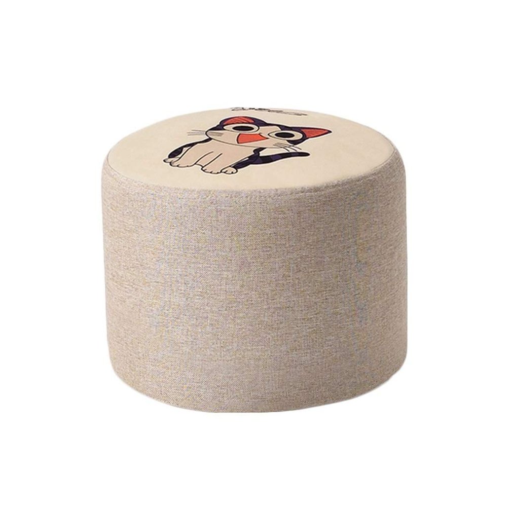 HOMEH Sturdy Wood Anti-Slip Soft Padded Cushion Change Shoes Sofa Stepping Pouffe Stool for Bedroom Living Room Hallway Garden (Color : #5, Size : 2822cm)