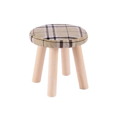 HOMEH Anti-Slip Comfortable Mini Wood Bench Change Shoes Sofa Stepping Pouffe Stool for Bedroom Living Room Hallway (Color : #5, Size : 2830cm)