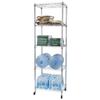 Fuara 4 Shelf Wire Shelving Unit Garage NSF Wire Shelf Metal Large Storage Shelves Heavy Duty Height Adjustable Utility Commercial Organizer (24" Lx 18" W x 71" H) view 2