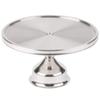 (1-PC) Cake Stand Round Stainless Steel Pedestal Serving Tray Cupcake Display Stand 13 inches Commercial Grade view 1