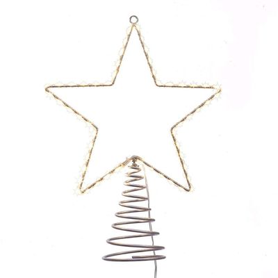 Unknown1 17.5-inch Metal Lighted Led Star Treetop