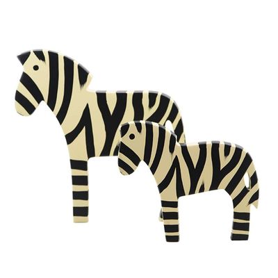 ACEVER Desktop Decoration Home Statues Sculpture Figurines Gift (Gold Zebra Small)