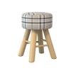 HOMEH Non-Slip Mini Wooden Bench Hallway Change Shoes Sofa Pouffe Stool Rest Seat for Living Room Bedroom (Color : Stripe) view 1