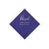 Purple Blessed Personalized Napkins with Silver Foil - Beverage - Party Supplies - 50 Pieces view 1