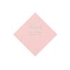 Light Pink Blessed Personalized Napkins with Silver Foil - Beverage - Party Supplies - 50 Pieces view 1