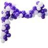 25FT PURPLE & WHITE BALLOON GARLAND W EP - Party Decor - 291 Pieces view 1