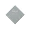 Silver Blessed Personalized Napkins with Silver Foil - Beverage - Party Supplies - 50 Pieces view 1