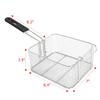 Electric Deep Fryer Basket & Lid,Commercial Stainless Steel Deep Fryer,Countertop Kitchen Frying Machine, Stainless Steel French Fryer for Turkey, French Fries, Donuts (12L) view 3