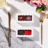 JCXGRVC 24PCS 4.17x2.16x1.37 Inches Elegant White Double Favor Boxes with Clear Window for Macaron, Chocolate, Small Cookies, Party Candy Treat Boxes view 4