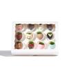 JCXGRVC 24PCS 10 x 7 x 2.5 inches Elegant White Cookie Boxes, Strawberry Boxes with Clear Window,Paper Gift Box view 3