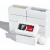 JCXGRVC small treat boxes 100pcs - white candy box with window - 4.17x2.16x1.37 inches - perfect for chocolate, small bakery boxes macaron boxes for 2 view 1
