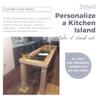 Btowin 35 1/2-inch H 5-inch W 5-inch D Wooden Kitchen Island Legs, 2Pcs Wood Carved Traditional Cabinet Columns, Unfinished Massive Replacement Feet for Large Dining Table Kitchen Counter Vanities view 4