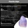 Orientrea 1.1lb Natural Crushed Fluorite Crystal Tumbled Chips-Healing Crystals Chips Bulk, Crushed Crystal Gemstones for Crafts, Beautiful Package for Gift (Fluorite) view 2