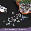 Orientrea 1.1lb Natural Crushed Fluorite Crystal Tumbled Chips-Healing Crystals Chips Bulk, Crushed Crystal Gemstones for Crafts, Beautiful Package for Gift (Fluorite) view 4