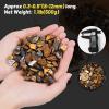 Orientrea 1.1lb Natural Crushed Tiger Eye Crystal Tumbled Chips-Tiger Eye Healing Crystals Chips Bulk, Crushed Crystal Gemstones for Crafts, Beautiful Package for Gift (Tiger Eye) view 3
