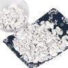 Orientrea 1.1lb Natural Crushed Howlite Crystal Tumbled Chips-Howlite Healing Crystals Chips Bulk, Crushed Crystal Gemstones for Crafts, Beautiful Package for Gift view 1