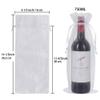 Shintop Organza Wine Bags White, 14 1/3 x 6 1/3 inches 750ML Wine Bottle Gift Bags with Drawstring for Wedding Festival Party Favors Fruit Protection(30pcs) view 2