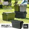 Risu TC-50S Trunk Cargo Stacking Storage Box, Made in Japan, 13.2 gal (50 L), Black view 2