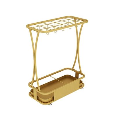 Umbrella Racks WXYZ Hotel Large-Capacity Wrought Iron Umbrella Stand, Detachable and Easy to Install Umbrella Storage Rack, 15 Holes 18 Holes 21 Holes, Black, White, Gold, Pink, Green