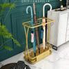 Umbrella Racks WXYZ Hotel Large-Capacity Wrought Iron Umbrella Stand, Detachable and Easy to Install Umbrella Storage Rack, 15 Holes 18 Holes 21 Holes, Black, White, Gold, Pink, Green view 2